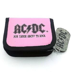 Womens Anthill Rockware Pink And Black AC⚡DC Wallet